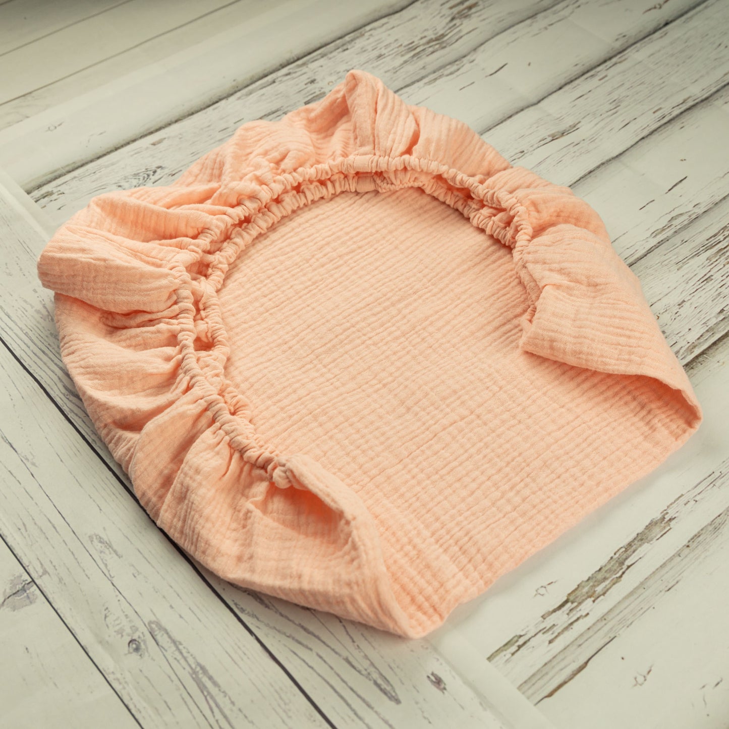 drap housse bébé rose saumon