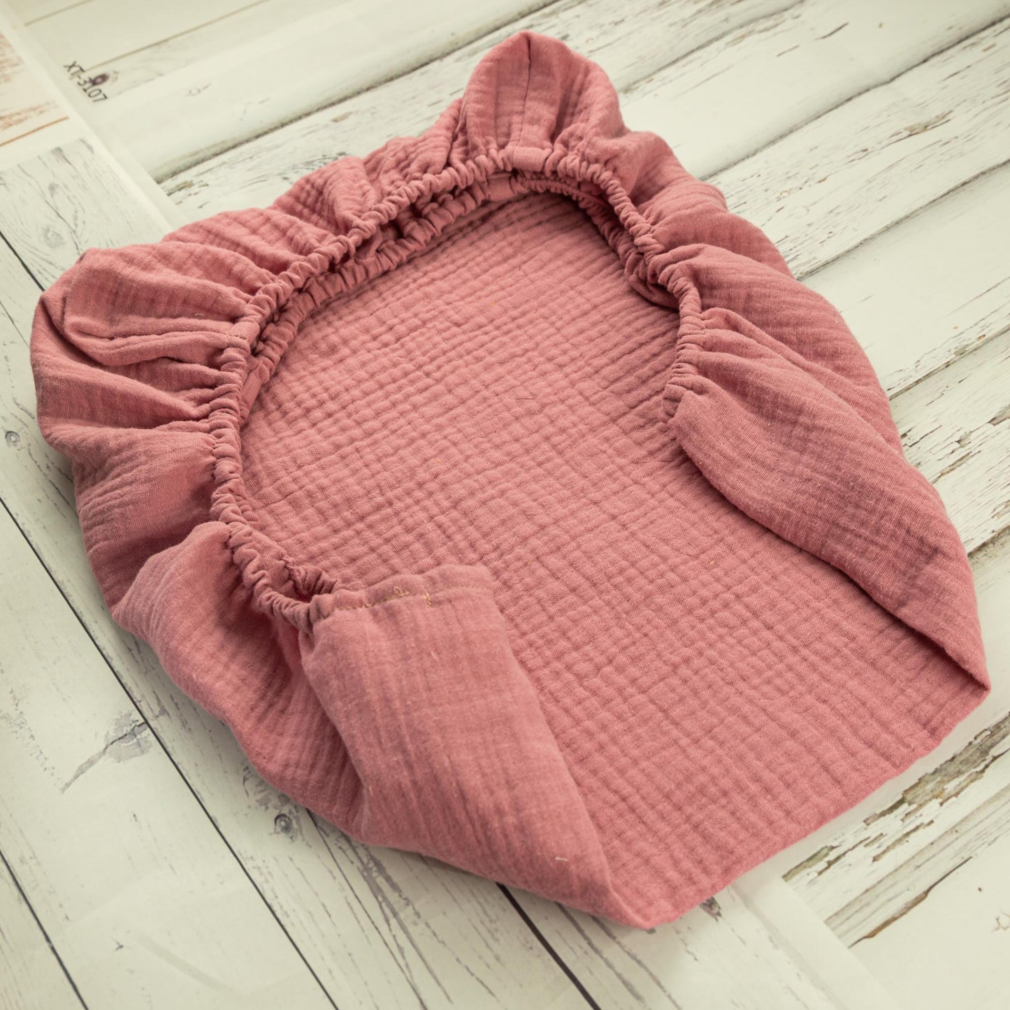 drap housse bébé rose